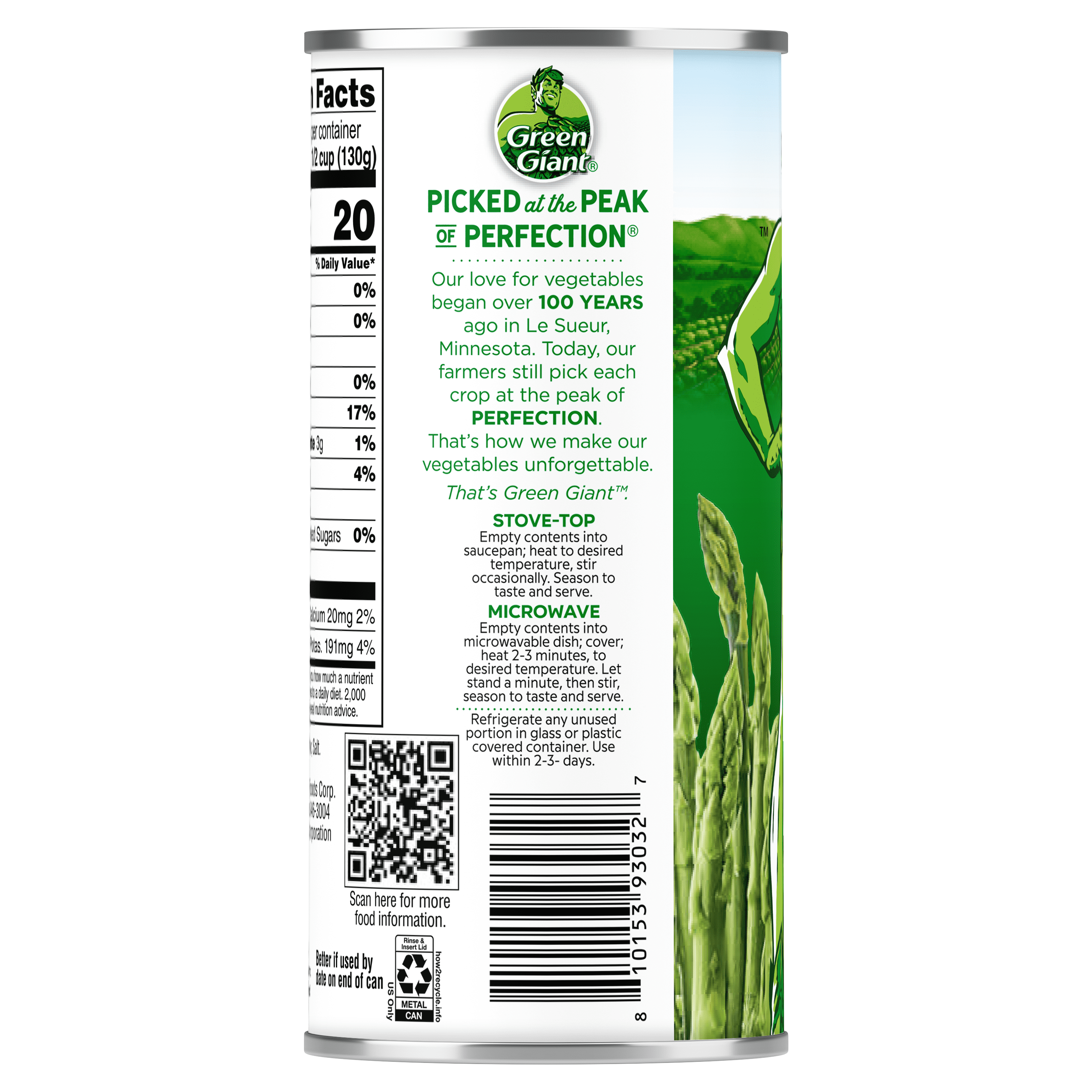 (12 pack) Green Giant Extra Long Asparagus Spears 15 oz
