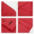 thumbnail image 5 of Cloudstyle Men's Slim Fit Lightweight Notched Lapel Suit Jacket with Pockets, 2XL, 5 of 5
