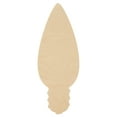 thumbnail image 1 of Wood Lightbulb Cutout 12-inch x 4-1/4-inch, Pack of 25 Unfinished Wooden Cutouts for Christmas Decor and Craft, by Woodpeckers, 1 of 7