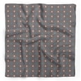 thumbnail image 1 of Bimba Gray Diamond Geometric Pure Silk Printed Head Bandanas Summer Neck Wrap Scarf 40 x 40 Inches, 1 of 6