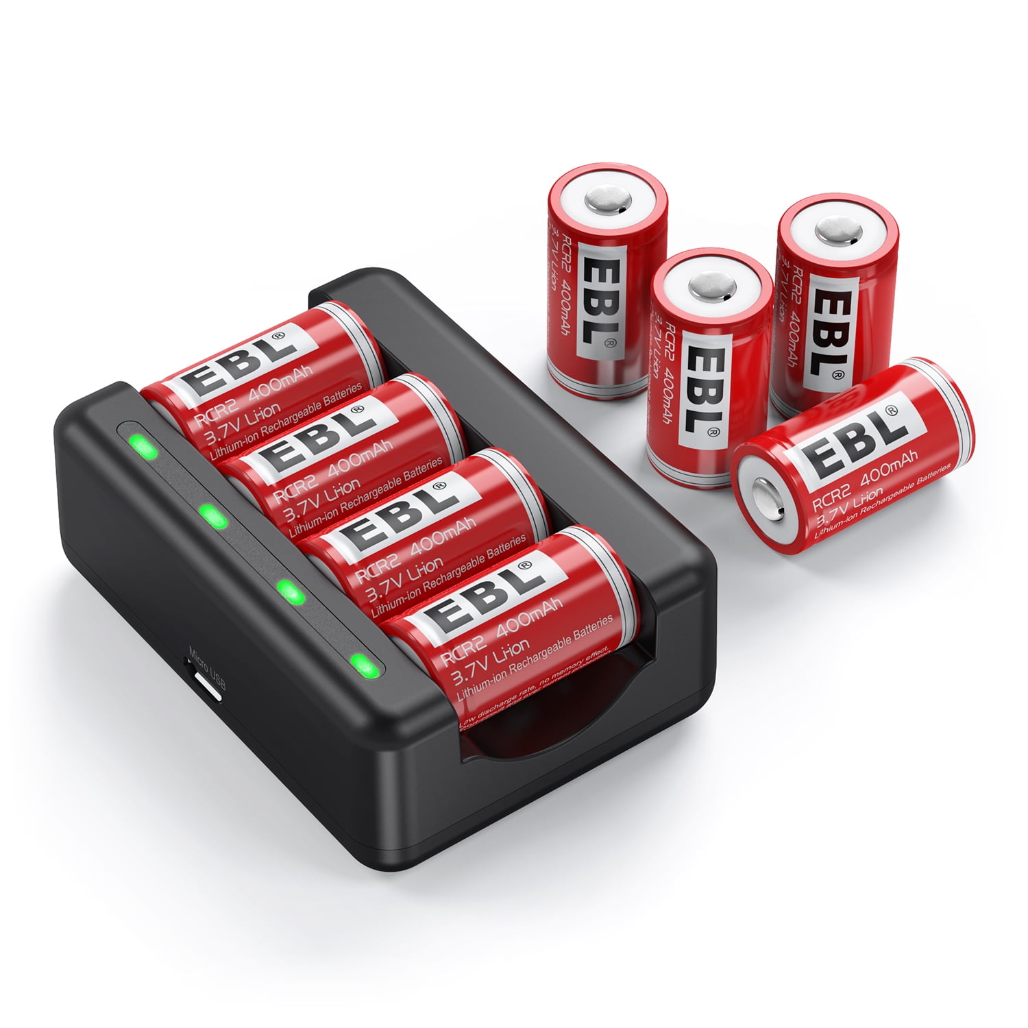 2x 14500 Batterie LI-ION 3.7V 14500 2300mAh Piles Rechargeable Lithium