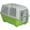 Green, variant on Homes for Pets Spree Travel Carrier - Hard-Sided Dog & Cat Carrier, Small Pet Travel Crate with Handle, Ventilated Design, Durable Plastic Door, Easy Assembly, 19-Inch, Red