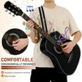 thumbnail image 3 of PAMINGONO Black Acoustic Guitar for Adults, Stylish Basswood Body with Tuner, Picks, and Carrying Bag Included, 3 of 8