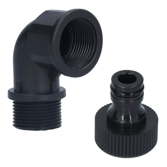 High-Quality, Durable Garden Hose Elbow Connector with G3/4 Female & Male Threads for Outdoor Use