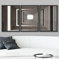 thumbnail image 2 of wall26 Framed Canvas Print Wall Art Brutalist Concrete Tunnel Light Building Cities Cityscape Photography Modern Rustic Scenic Urban Colorful for Living Room, Bedroom, Office - 16"x24"x3 Bl, 2 of 5