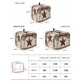 thumbnail image 2 of Red Texas Star Rustic Toaster Cover 4 Slice, Large Kitchen Appliance Covers, Country Star Berries Wooden Toaster Oven Cover with Loop, Bread Machine Cover Polyester Dust Cover Protection, 2 of 4