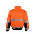 thumbnail image 4 of Safety Depot Safety Jacket Class 3 ANSI Approved 8 Pockets, Removable Sleeves, Reversible Clear ID Pocket, Detachable Hood & 4 Pen Divider slots 330C (Orange, 4XL), 4 of 5