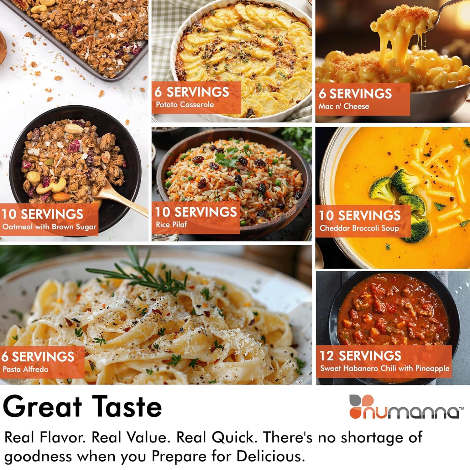 NuManna INT-NMFP 144 Meals, Emergency Survival Food Storage Kit, Separate Rations, in a Bucket, 25 Plus Year Shelf Life, GMO-Free