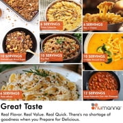 NuManna Family Pack Emergency Food Bucket – 144 Servings | 1-Month Family Survival Meal Kit | Non-GMO Freeze-Dried Food with 25+ Year Shelf Life | Resealable Pouches | Made in USA