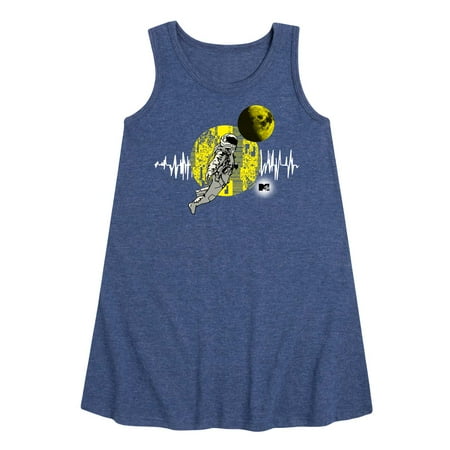 

MTV Moon Person - Wavelength - Toddler and Youth Girls A-line Dress