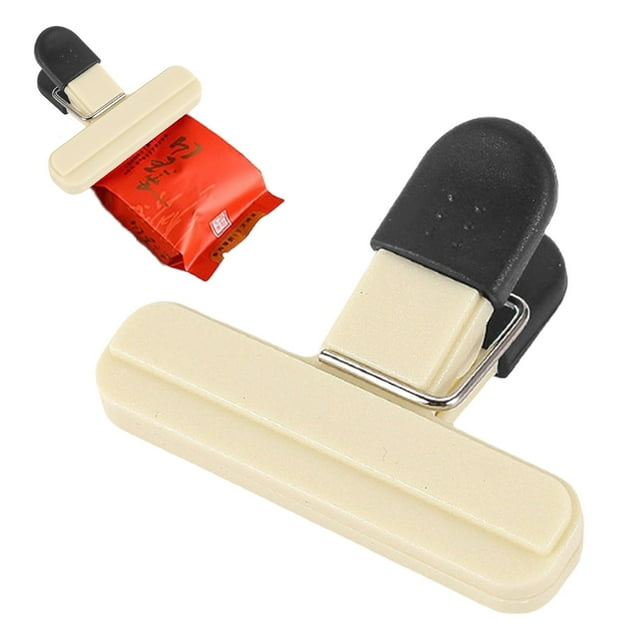 Tyeign Grands Clips de Scellage pour Sacs de Croustilles, Scelleurs de Collations Réutilisables en PVC pour Rangement de Garde-Manger, Fermetures de Sachets de Thé et Café, Accessoires d'Organisation de Cuisine et de Bureau