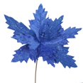 thumbnail image 1 of Blue Poinsettia Flower, 22 & 21 in., 1 of 1