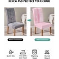 thumbnail image 4 of Stretch Chair Covers Set of 4, Pink Oil Painting Abstract Universal Fit Elastic Decorative Dining Chairs Slipcovers for Wedding, Banquet, Romantic Art, 4 of 6