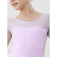 thumbnail image 2 of Stelle Ballet Leotard Mesh Cap Sleeveless Tutu Skirted Ballerina Dress Outfit for Girls,Lavender,4T, 2 of 8