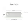 thumbnail image 2 of Ecopots Bruges Durable Modern Rectangular Indoor/Outdoor Recycled Based Composite Flower Pot Planter, Pure White, 31.5", 2 of 4