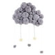 thumbnail image 4 of Adorno Para Colgar En La Pared Pom Cloud Cloud Habitación Para Niños Decoración De Dormitorio Para El Hogar Regalo gris Sunnimix Ornamento colgante de la nube, 4 of 7