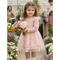 thumbnail image 2 of Vestido de Tul Rosa con Flores para Bebé Niña PATPAT 3-6 Meses, 2 of 7