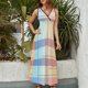thumbnail image 2 of Watercolor Stripes Vestido Sin Mangas , Vestidos De Lujo Para Ocasiones Oficiales, 2 of 5