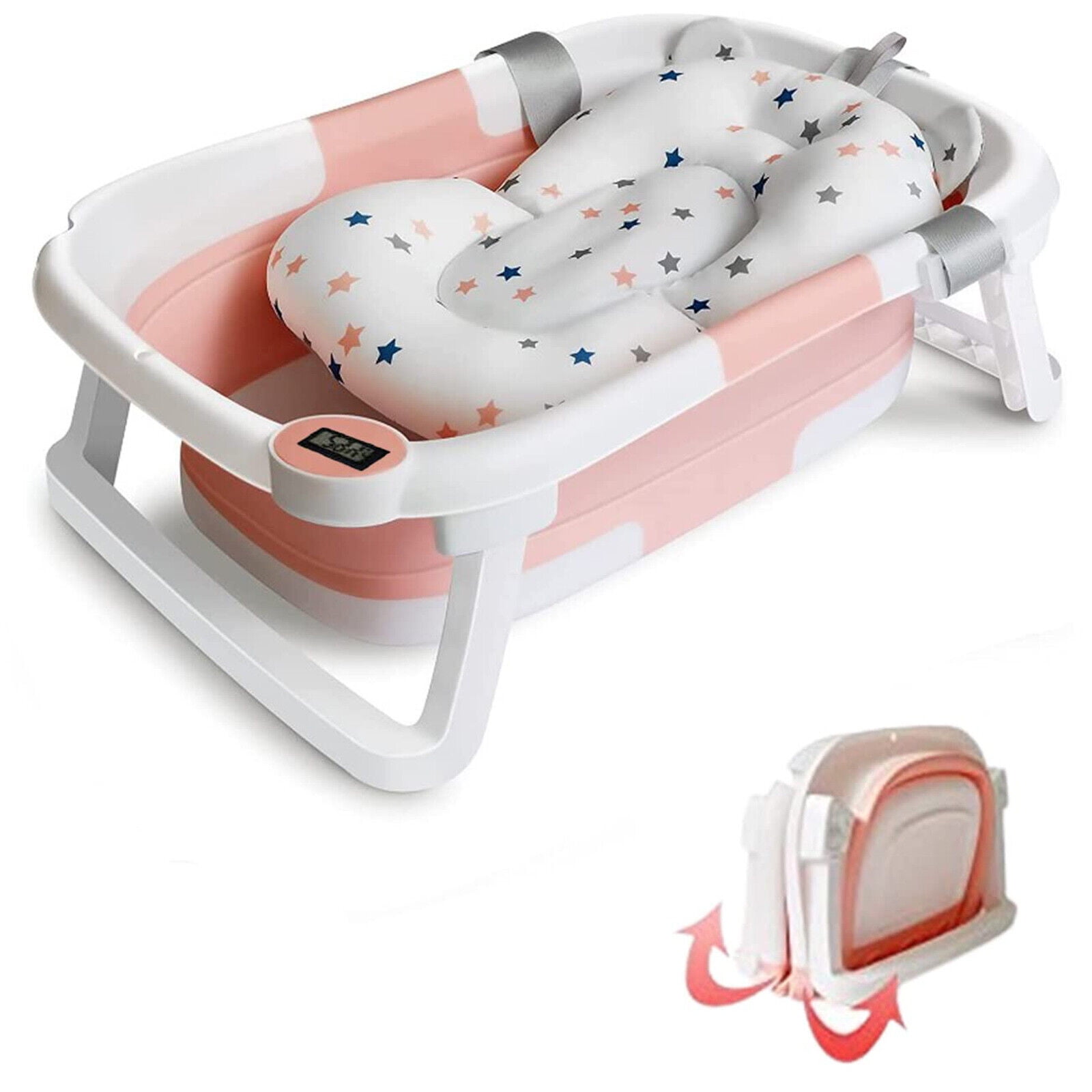 BORDSTRACT 15.0x10.4in Baby Infant Bath Seat Folding Babies