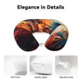 thumbnail image 4 of Gaeub Dynamic Fire Bird Art Print Memory Foam Travel Pillow,U-Shaped Neck Pillow,Head Neck Support Airplane Pillow,Flight Pillow for Traveling,Car,Home,Office,Washable Cover, 4 of 8