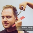 thumbnail image 4 of Barber Curved Styling Comb Hairdressing Comb - Orange, 23.5x5cm, 4 of 7