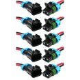 thumbnail image 2 of Vehicle power supply cable set,Male Female Cable 150mm Auto Wire Auto Waterproof Cable Wire Male 2 Pin Cable Wire Waterproof Cable Auto Wire Kit Cable Set Huiop Wire 2 Siuke, 2 of 5