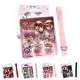 thumbnail image 2 of 18PCS Kids Hair Accessories Kit Assorted Hair Barrettes Hair Ties with Ribbon, 2 of 10