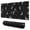 Black Moon Star, variant on Long Mouse Pads for Desk,Beige Skull Crow Flower Pattern Desk Mats on Top Of Desks, Desk Mouse Pad Extra Large with 3mm Non-Slip Base and Stitched Edge for Gaming,Office,Work,Home 31.5"x11.8"