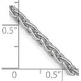 thumbnail image 4 of Solid 14K White Gold 4mm Parisian Wheat with Lobster Lock Chain - 24", 4 of 8