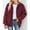Red, variant on Hoodless Jackets for Women Casual Long SLeeve Zip Solid Color Hooded Jacket Winter Outerwear Coat