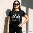 thumbnail image 5 of Cute Smart and a Little Bit Dramatic T-Shirt, Funny Minimalist Tee, 5 of 10