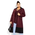 thumbnail image 4 of City Chic Women's Plus Size Longline Cross V-Neck Long Sleeve Jumper, 4 of 6