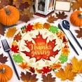 thumbnail image 5 of FeiFu Thanksgiving Tableware Set Including Paper Towels Plates Cups and Tablecloth with Maple Leaf and Pumpkin Patterns Festive Decor for Birthday Party Decoration Supplies, 5 of 5