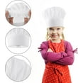 thumbnail image 4 of High - quality Chef Hat for Kids Chef Toques Kitchen Chef Caps for Cooking, Baking, Part Favors, Home Kitchen, School, and Restaurant White providing excellent performance, 4 of 5