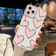 thumbnail image 3 of Funda de teléfono con corazón de amor, carcasa de silicona suave con flores para iPhone 11, 15 Pro, 13, 12, 14 Pro Max, 12 Mini, XR, XS, X, 7, 8 Plus, SE, 3 of 5