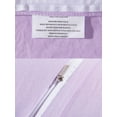 thumbnail image 5 of NC Home Fashions 3-Pieces Seersucker Duvet Cover Set, Queen- for Comforter/Quilt/Blanket, with Zipper & Corner Ties-Luxurious, breatable and Ultra soft (Queen, Violet), 5 of 5