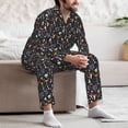 thumbnail image 7 of Sikiie Mushroom Mens Pajama Set, Soft Warm Long Sleeve Sleepwear, Cozy Button-Down Pjs for Men-X-Large, 7 of 7
