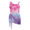 thumbnail image 6 of Tutolipy Removable Bra One Piece Swimsuit Set with Mesh Cover Up, Polyester Material Quick Dry Girls One Piece Swimsuit for Bathing 13-14 Years Old, 6 of 10
