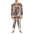 thumbnail image 3 of Fotbe C Pijama de Hombre con Estampado de Manga Larga, Conjunto de 2 Piezas, Ropa de Dormir Suave y Cómoda con Bolsillos-Medium, 3 of 7