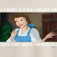 thumbnail image 3 of Disney Beauty & The Beast - Belle - All I Want Is A Big Library - Juniors Ideal Flowy Muscle T-Shirt, 3 of 5