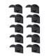 thumbnail image 2 of Yuarrent Paquete de 10 soportes de plástico para gorras de béisbol preperforados montados en la pared puerta trasera hogar Oficina sombrero Almacenamiento y organización del hogar, 2 of 6