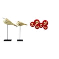 thumbnail image 1 of Estatuas de pájaros,Estatuas de pájaros de madera,decoración del hogar,decoraciones de pájaros,Figuras de animales de madera para decorar el escritorio,Abanicos plegables, 1 of 8