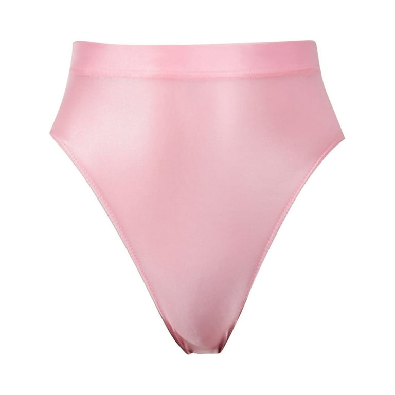 CLZOUD Sweatproof Underwear Women Pink Nylon Spandex Women's Underwear  Women's High Waisted Cotton Underwear Soft Breathable Panties Stretch  Briefs