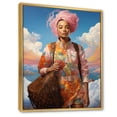 thumbnail image 2 of Designart "Lv Stylish Wanderlust II" Fashion Floater Framed Canvas Wall Art, 2 of 7