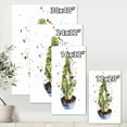 thumbnail image 4 of Designart ' Abstract Cactus Houseplant ' Traditional Canvas Wall Art Print, 4 of 4