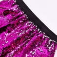 thumbnail image 7 of Men's Reversible Sequin Two Piece Short Sleeve Shirt Shorts Outfit Casual Parties Special Events With Sparkling Design Hot Pink S, 7 of 7