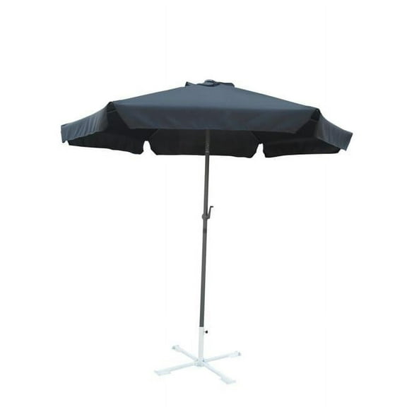 60403-BK 8 ft. Outdoor Aluminum Umbrella, Black