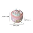 thumbnail image 3 of Mecorevxz Round Cake Shaped Aromatherapy Candles Cute Birthday Decorative Christmas Gifts for Women,Dessert Food Candles Sweet Gift for Home Decor,Christmas Gifts(Pink), 3 of 7