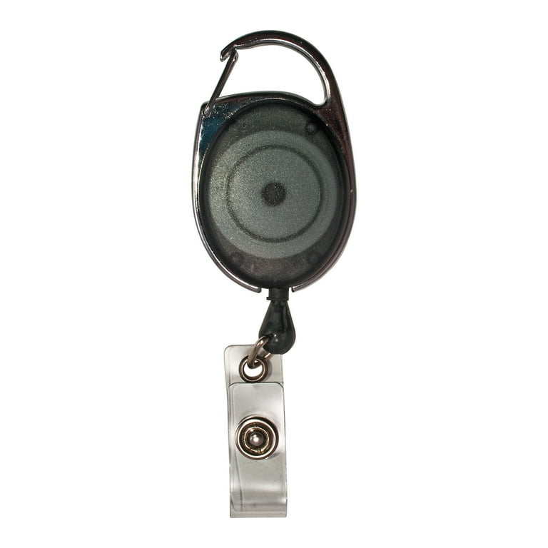 Carabiner-Style Retractable ID Card Reel, 30 Carabiner-Style Retractable ID Card Reel, 30