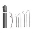 thumbnail image 1 of Juego Palillos Dientes Metal para Usar Hilo Dental Palillos Dientes Reutilizables Palillo Dientes Portátil Limpiador Dientes Herramientas Limpieza para el Cuidado Bucal,B, 1 of 5
